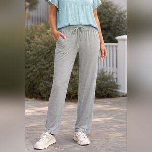 Lucky Brand Light Gray Drawstring Lounge Pants